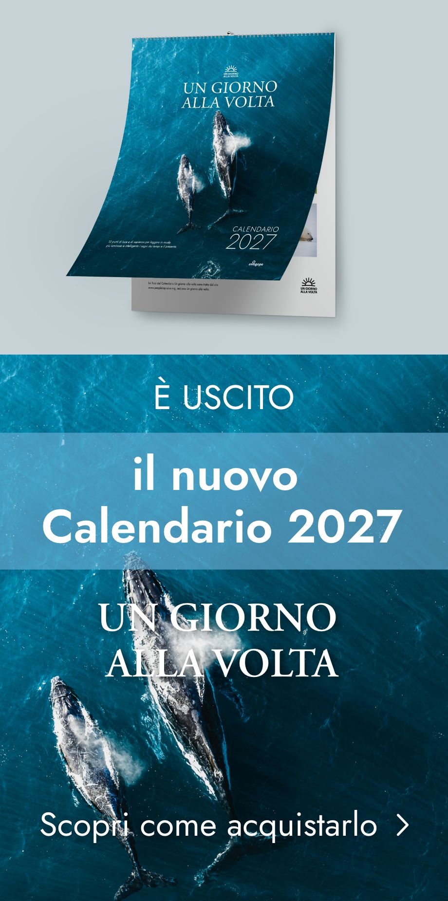 È uscito il Calendario un giorno alla volta 2027